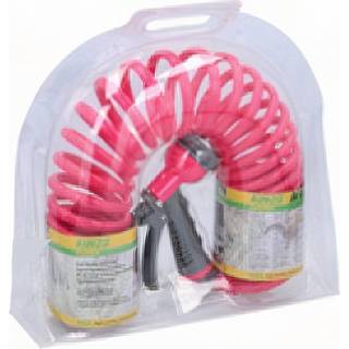 👉 Roze polyurethaan One Size Color-Roze Kinzo spiraaltuinslangset 7,5 m 8719817615728