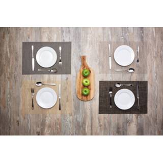 👉 Placemat grijs PVC polyester One Size Color-Grijs KitchenCraft Metallic 30 x 45 cm PVC/polyester 5028250636492