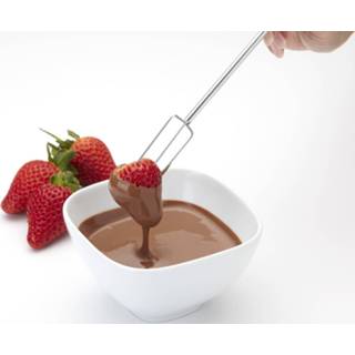 👉 RVS zilver One Size Color-Zilver KitchenCraft chocolade fonduebestek 20 cm 2-delig 5028250474223