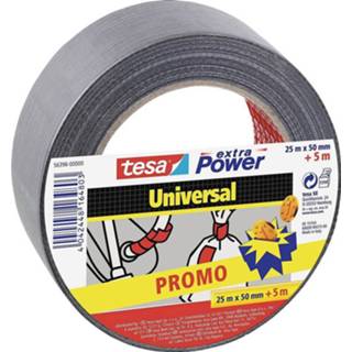 👉 Textieltape zilver Tesa UNIVERSAL 56396-00000-00 (l x b) 30 m 50 mm 1 stuk(s) 4042448164803