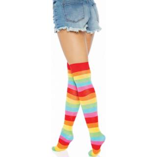 👉 Sock Color-Meerkleurig Rainbow over the knee socks 714718477497