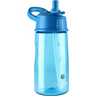 👉 Drinkfles blauw polyester One Size Color-Blauw Littlelife Flip-Top junior 550 ml 5031863151702