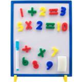 👉 Krijtbord wit blauw kunststof One Size Color-Wit Luna magneet- en Educatief junior wit/blauw 66-delig 5205698518218