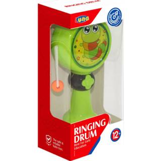 👉 Groen kunststof One Size Color-Groen Luna rammeldrum Frob muziek licht junior 17 cm 5205698536793