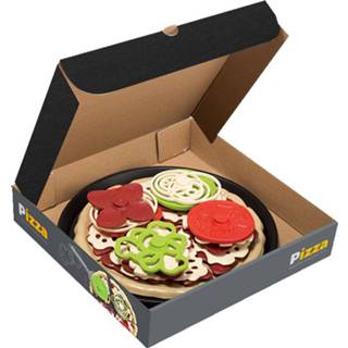 👉 Kunststof One Size Color-Meerkleurig Luna speelgoedeten pizza junior 26-delig 5205698536236