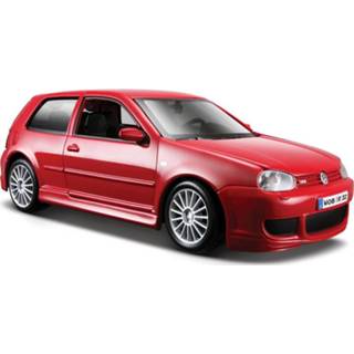 👉 Schaalmodel rood active Volkswagen Golf 4 R32 1:24