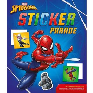 👉 Blauw papier One Size Color-Blauw Marvel stickerparade Spider-Man junior 28 x 24 cm donkerblauw 9789044762020