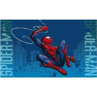 👉 Vloerkleed blauw rood polyester One Size Color-Blauw jongens Marvel Spider-Man 40 x 60 cm blauw/rood 5407007988075