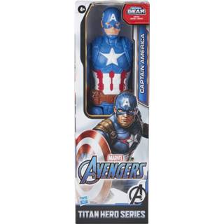 👉 Actiefiguur kunststof One Size Color-Blauw Marvel Captain America Avengers Titan Hero 30,5 cm 5010993814367