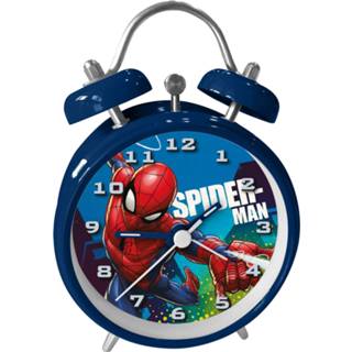 👉 Wekker blauw staal One Size Color-Blauw Marvel Spider-Man junior 9 x 13 cm donkerblauw 8435507855860