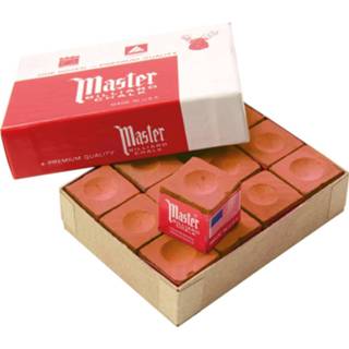 👉 Biljartkrijt no color Master biljart krijt roest 12 stuks 8719956781681