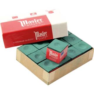 👉 Biljartkrijt no color Master biljart krijt dennengroen 12 stuks 8719956781698