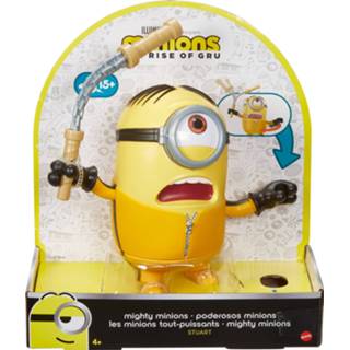 👉 Speelfiguur geel kunststof One Size Color-Geel Mattel Mighty Minions 20 cm 887961853247
