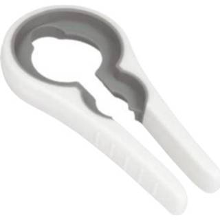 👉 Dekselopener wit grijs rubber kunststof One Size Color-Grijs Metaltex 2-in-1 18,5 cm wit/grijs 8002522511172