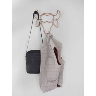 👉 Wandkapstok staal One Size Color-Bruin Metaltex Safari Buffel 34 x 32 cm koper 8002523701015