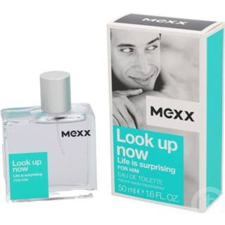 👉 One Size Color-Transparant mannen Mexx eau de toilette Look up Now Life Is Suprising heren 50 ml 8005610327655