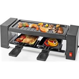 👉 Grill GeenKleur One Size Nedis FCRA210FBK2 Gourmet Raclette voor 2 Personen 5412810334735