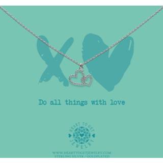 👉 Hals ketting active Heart to get do all things with love collier 8720039251991