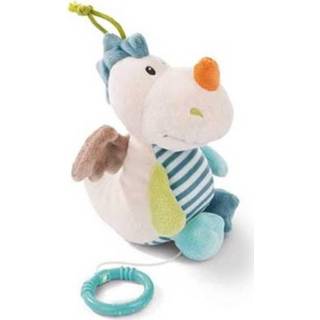 👉 Muziekdoosje blauw polyester pluche One Size Color-Blauw Nici muziekdoos draakje junior 22 cm 4012390437089