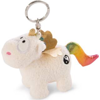 👉 Sleutelhanger wit polyester goud Nici Unicorn Yang 9 X 10 Cm Wit/goud 4012390473711