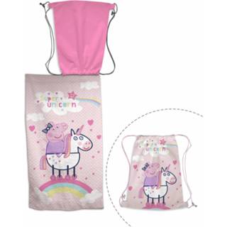 👉 Strandlaken roze katoen One Size Color-Roze Nickelodeon Peppa Pig junior 70 x 140 cm 5407007983070