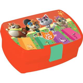 👉 Oranje kunststof One Size Color-Oranje Nickelodeon lunchset 44 Cats junior 16 x 11 cm 2-delig 5205698475177