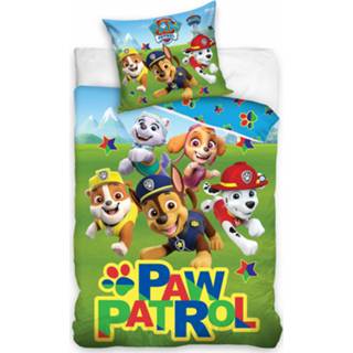 👉 Dekbedovertrek groen katoen One Size Color-Groen Nickelodeon Paw Patrol 140 x 200 cm/65 cm 5902689468872