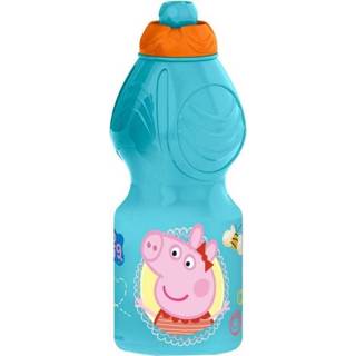 👉 Drinkfles blauw oranje kunststof One Size Color-Blauw Nickelodeon Peppa Pig junior 400 ml blauw/oranje 8412497139323