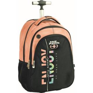 👉 Trolley zwart beige polyester One Size Color-Zwart No Fear rugzak 25 liter zwart/beige 5204549137202