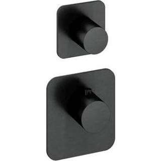 👉 Thermostaat PVD Hotbath Gal GLF011BGP inbouw High Flow met 1 stopkraan Geborsteld Gunmetal