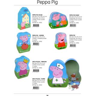 👉 Puzzel One Size meerkleurig Peppa Pig 24st 5704976089506