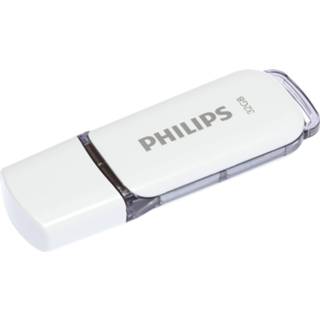 👉 Grijs One Size multi-grijs Philips USB stick 2.0 32GB - Snow FM32FD70B 8719274667971