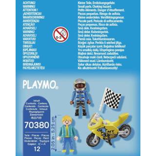 Racefiets One Size meerkleurig jongens Playmobil met racefietsen 70380 4008789703804