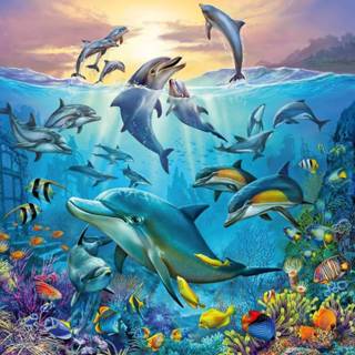 👉 Kinderpuzzel One Size meerkleurig kinderen Ravensburger 3x49 stukjes Dieren in de oceaan 4005556051496