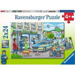 👉 Puzzel One Size meerkleurig Ravensburger Politiestation - 2x 24 stukjes 4005556050314