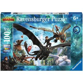 👉 Puzzel active Ravensburger Dragons 3 The Hidden World - Legpuzzel 100 Stukjes 4005556109555