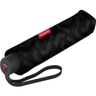 👉 Opvouwbare paraplu zwart Reisenthel Umbrella Pocket Classic - ø 99 cm Signature Black Hotprint 4012013725364