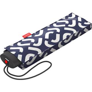 👉 Mini paraplu blauw multi-blauw Reisenthel Umbrella Pocket Opvouwbare - ø 97 cm Signature Navy 4012013724435