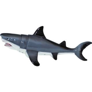 👉 Grijs wit Trekhaai Jaws Junior 33 Cm Abs Grijs/wit 8719817663040