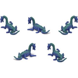 👉 Speel figuur kunststof One Size Color-Blauw blauw Safari speelfiguren Zeedraken 2 cm BPA-vrij 192-delig 95866001292