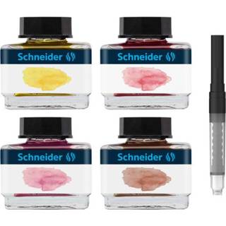 👉 Inkt cartridge One Size Color-Roze Schneider set pastel 15 ml 5-delig 4004675148193