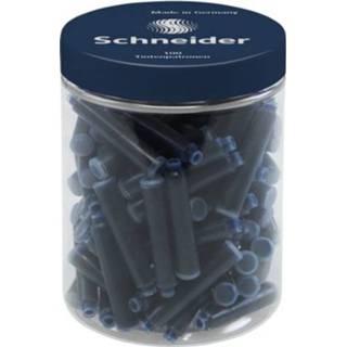 👉 Inktpatron blauw One Size Color-Blauw Schneider inktpatronen kogelsluiting 8 cm donkerblauw 100 stuks 4004675111425