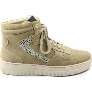 👉 Hoge sneakers leer vrouwen beige Maruti 66.1537.01 mona sneaker