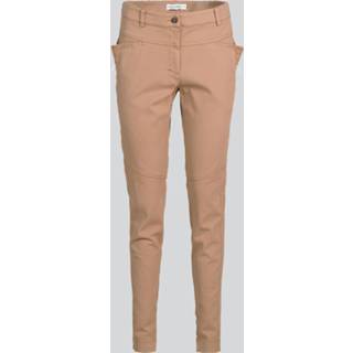 👉 Broek katoen m broeken vrouwen ecru Summum Trousers twill stretch 8719224363397