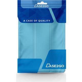 👉 Tablethoes blauw active Case2go - Tablet hoes geschikt voor Apple iPad 2021 10.2 inch Tri-Fold Book Case Pencil Houder Licht 8719793151920