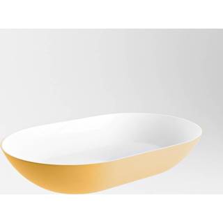 👉 Mondiaz Onni opzetwastafel ovaal 55cm Ocher / Talc