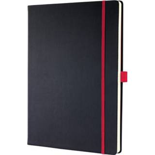 👉 Notitieboek Conceptum, Hardcover, mooie Softwave-oppervlakte, dark grey, gelinieerd, genummerde pagina's, inhoudsopgave, sluiting d.m.v. elastiek, lus voor pen, 194 pag., 80 g, 213