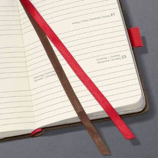 👉 Bruin One Size Color-GeenKleur Weekagenda Sigel Conceptum design A6 2022 vintage 4004360803475