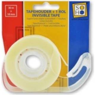 👉 Soho Tapehouder + rol 18mmx30m Invisible
