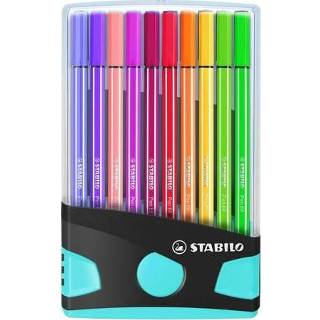 👉 Stift kunststof One Size Color-Meerkleurig Stabilo stiften Pen 68 fel 20 stuks 4006381551298
